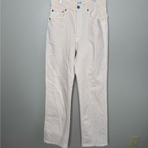 Re/Done Women's light pink 90’s high rise  loose Jeans 25